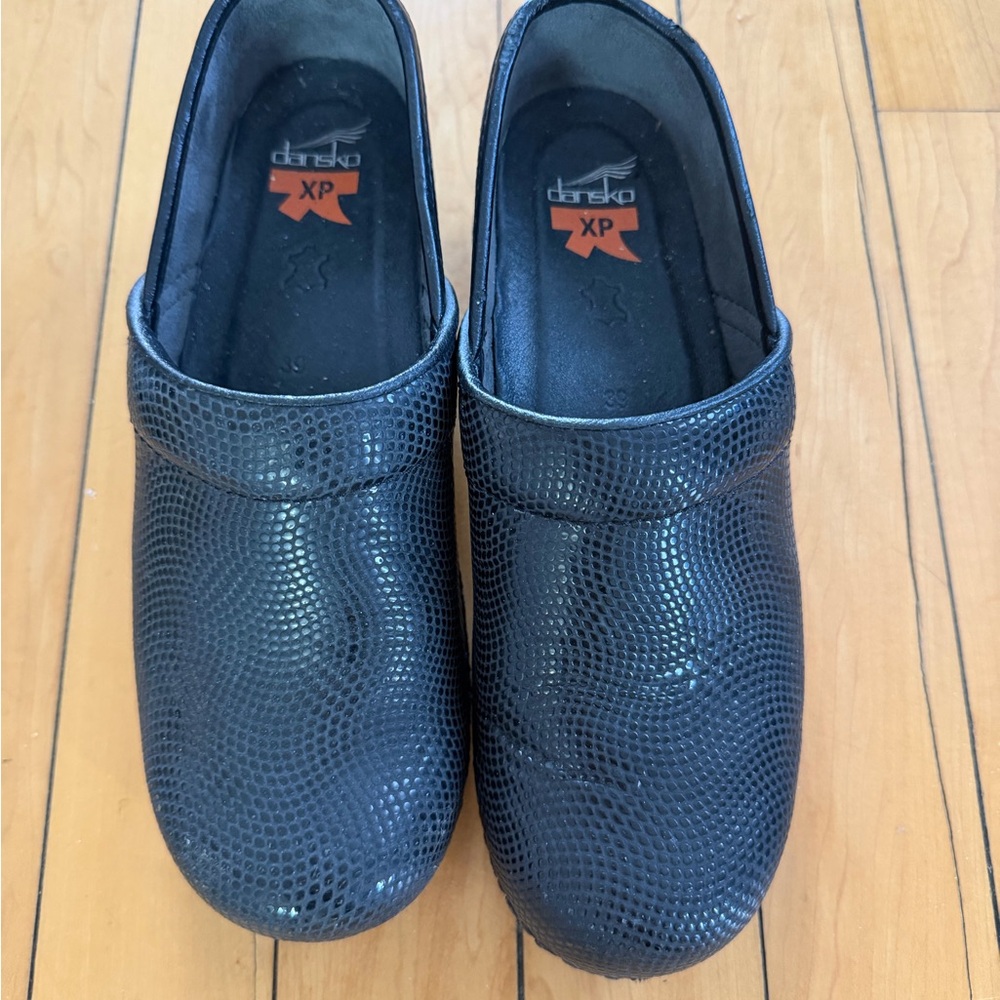 Dansko Black Slip-On Clog size 39 or US 8